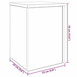 Plant Stand 2 pcs Black oak 25 x 25 x 35 cm Engineered Wood - Extra Image