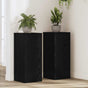 Plant Stand 2 pcs Black Oak 30 x 30 x 70 cm Engineered Wood