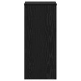 Plant Stand 2 pcs Black Oak 30 x 30 x 70 cm Engineered Wood