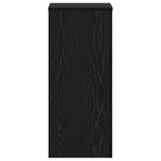 Plant Stand 2 pcs Black Oak 30 x 30 x 70 cm Engineered Wood