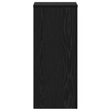 Plant Stand 2 pcs Black oak 30 x 30 x 70 cm Engineered Wood - Rear View