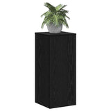 Plant Stand 2 pcs Black oak 30 x 30 x 70 cm Engineered Wood - Side View