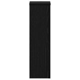 Plant Stand 2 pcs Black Oak 17 x 17 x 60 cm Engineered Wood