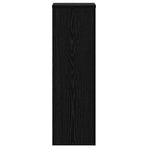 Plant Stand 2 pcs Black Oak 25 x 25 x 80 cm Engineered Wood