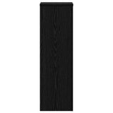 Plant Stand 2 pcs Black oak 25 x 25 x 80 cm Engineered Wood - Rear View