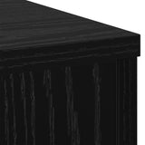 Plant Stand Black Oak 33 x 33 x 100 cm Engineered wood - Low Angle