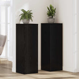 Plant Stand Black Oak 33 x 33 x 100 cm Engineered wood