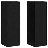 Plant Stand Black Oak 33 x 33 x 100 cm Engineered wood