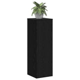 Plant Stand Black Oak 33 x 33 x 100 cm Engineered wood - Side View