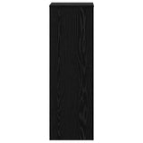 Plant Stand Black Oak 33 x 33 x 100 cm Engineered wood - Close-Up Angle