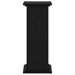 Plant Stand Black Oak 33 x 33 x 80 cm Engineered wood