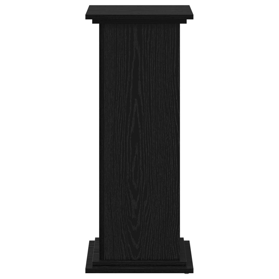 Plant Stand Black Oak 33 x 33 x 80 cm Engineered wood