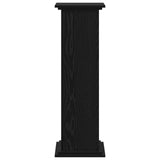 Plant Stand Black Oak 33 x 33 x 100 cm Engineered wood
