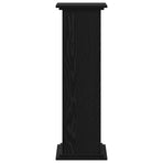 Plant Stand Black Oak 33 x 33 x 100 cm Engineered wood