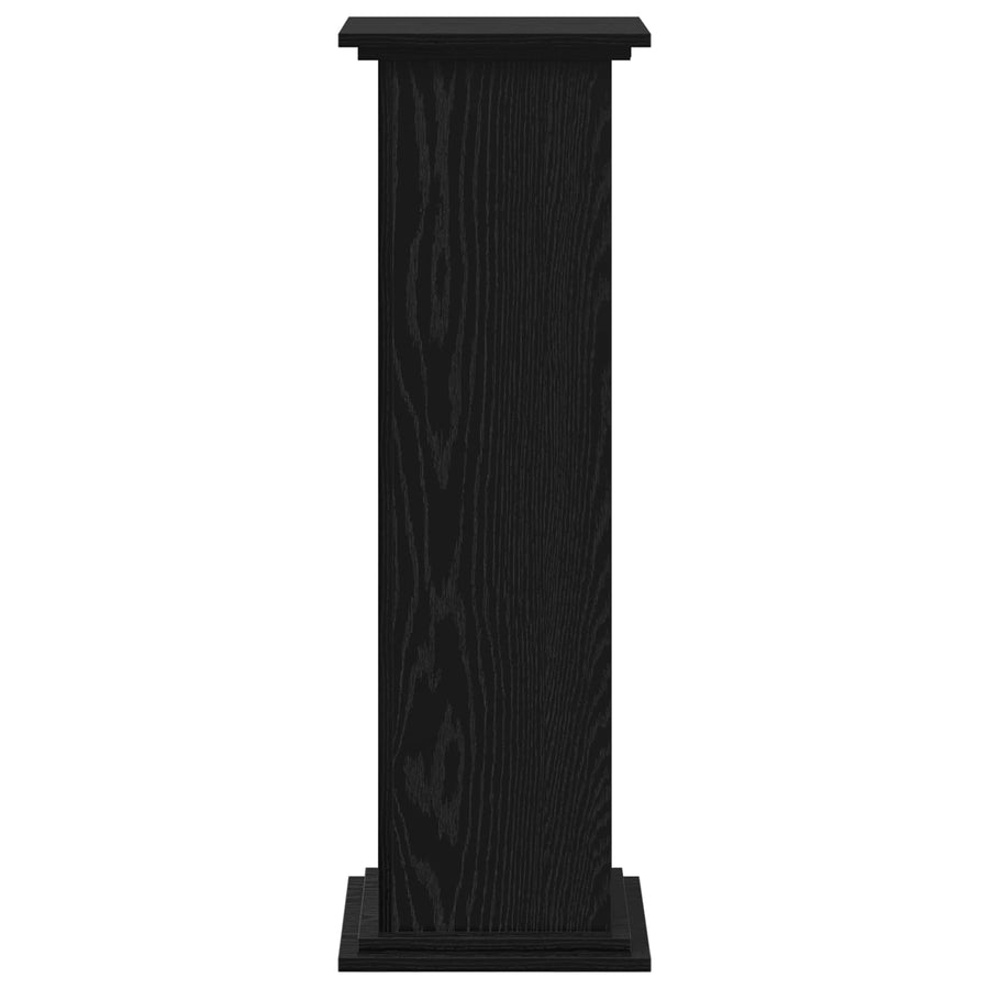Plant Stand Black Oak 33 x 33 x 100 cm Engineered wood