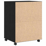 Cabinet Black Oak 60 x 48 x 74.5 cm Wheeled