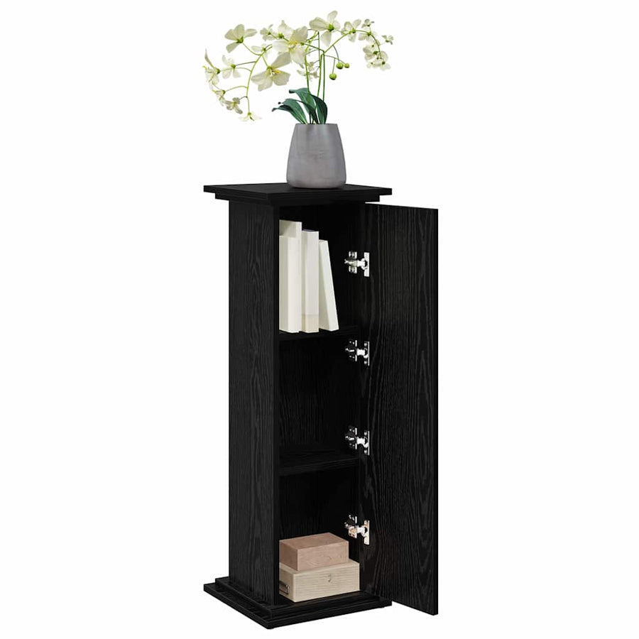 Display Stand Black Oak 31 x 30 x 90 cm Engineered wood