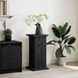 Display Stand Black Oak 31 x 30 x 60 cm Engineered wood