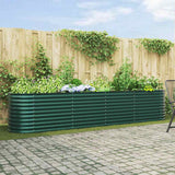 Garden Raised Bed Green 400 x 80 x 81 cm Steel