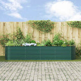 Raised Bed Green 400 x 80 x 81 cm Steel