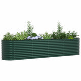Raised Bed Green 400 x 80 x 81 cm Steel