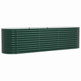 Raised Bed Green 320 x 80 x 81 cm Steel