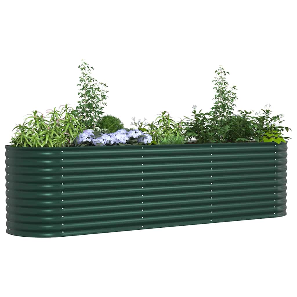 Garden Raised Bed Green 320 x 80 x 81 cm Steel