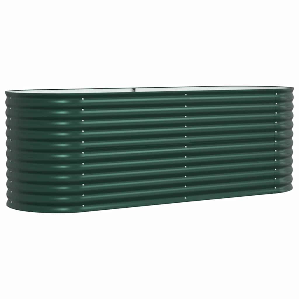 Raised Bed Green 240 x 80 x 81 cm Steel