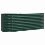 Raised Bed Green 240 x 80 x 81 cm Steel