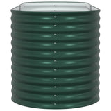 Garden Raised Bed Green 240 x 80 x 81 cm Steel - Close-Up Angle