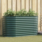 Garden Raised Bed Green 160 x 80 x 81 cm Steel