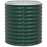 Garden Raised Bed Green 160 x 80 x 81 cm Steel - Close-Up Angle