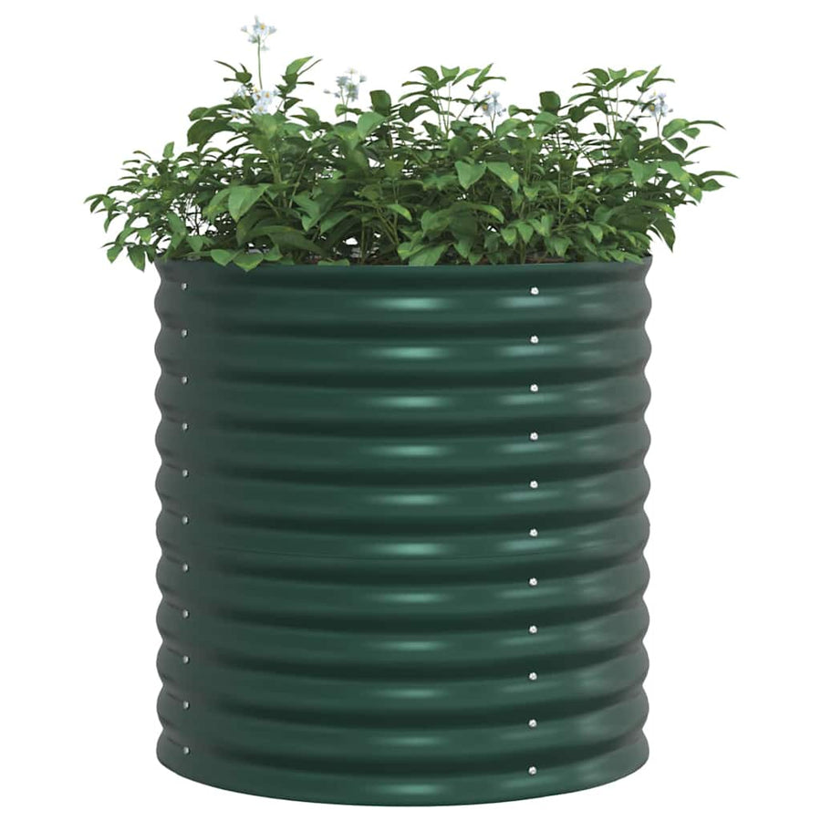 Raised Bed Green 80 x 80 x 81 cm Steel