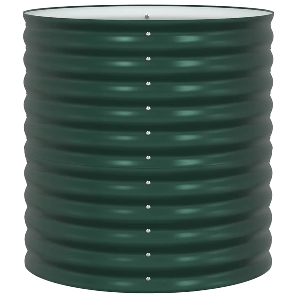 Garden Raised Bed Green 80 x 80 x 81 cm Steel