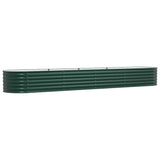 Garden Raised Bed Green 400 x 80 x 44 cm Steel - 45-Degree Angle