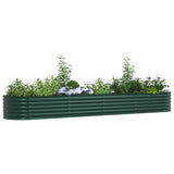 Raised Bed Green 400 x 80 x 44 cm Steel