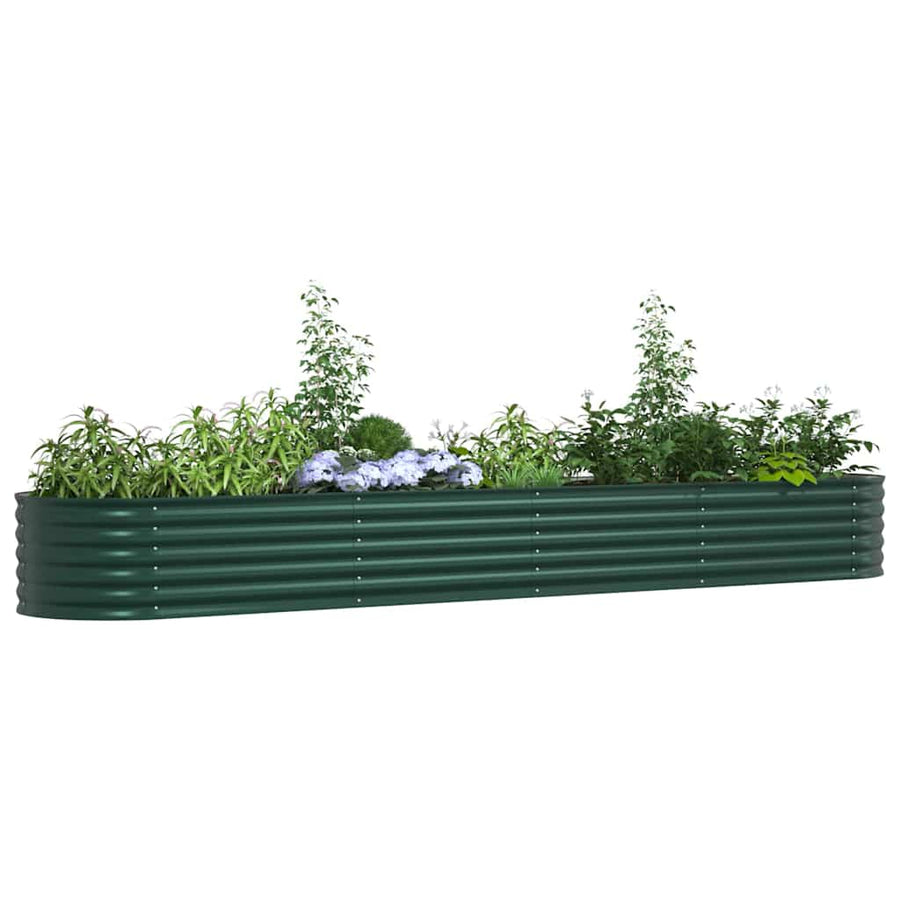 Raised Bed Green 400 x 80 x 44 cm Steel