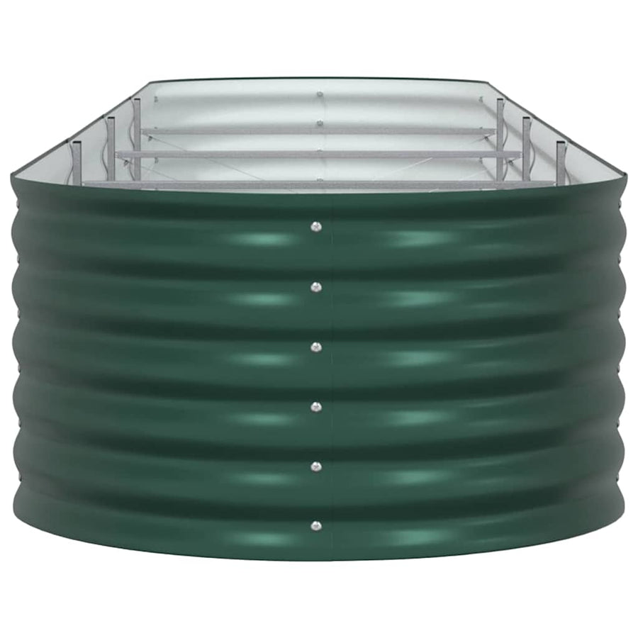Raised Bed Green 400 x 80 x 44 cm Steel
