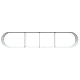 Garden Raised Bed Green 400 x 80 x 44 cm Steel - Low Angle