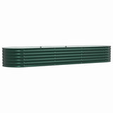 Raised Bed Green 320 x 80 x 44 cm Steel