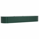 Raised Bed Green 320 x 80 x 44 cm Steel