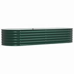 Raised Bed Green 240 x 80 x 44 cm Steel