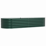 Garden Raised Bed Green 240 x 80 x 44 cm Steel - 45-Degree Angle
