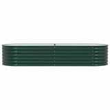 Raised Bed Green 240 x 80 x 44 cm Steel