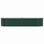 Raised Bed Green 240 x 80 x 44 cm Steel