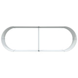 Garden Raised Bed Green 240 x 80 x 44 cm Steel - Low Angle