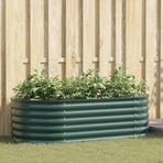 Raised Bed Green 160 x 80 x 44 cm Steel