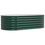 Raised Bed Green 160 x 80 x 44 cm Steel