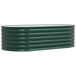 Raised Bed Green 160 x 80 x 44 cm Steel