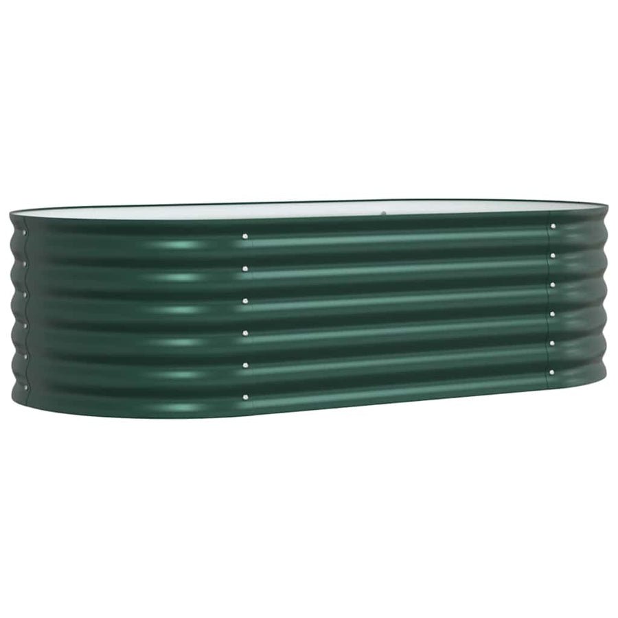 Raised Bed Green 160 x 80 x 44 cm Steel